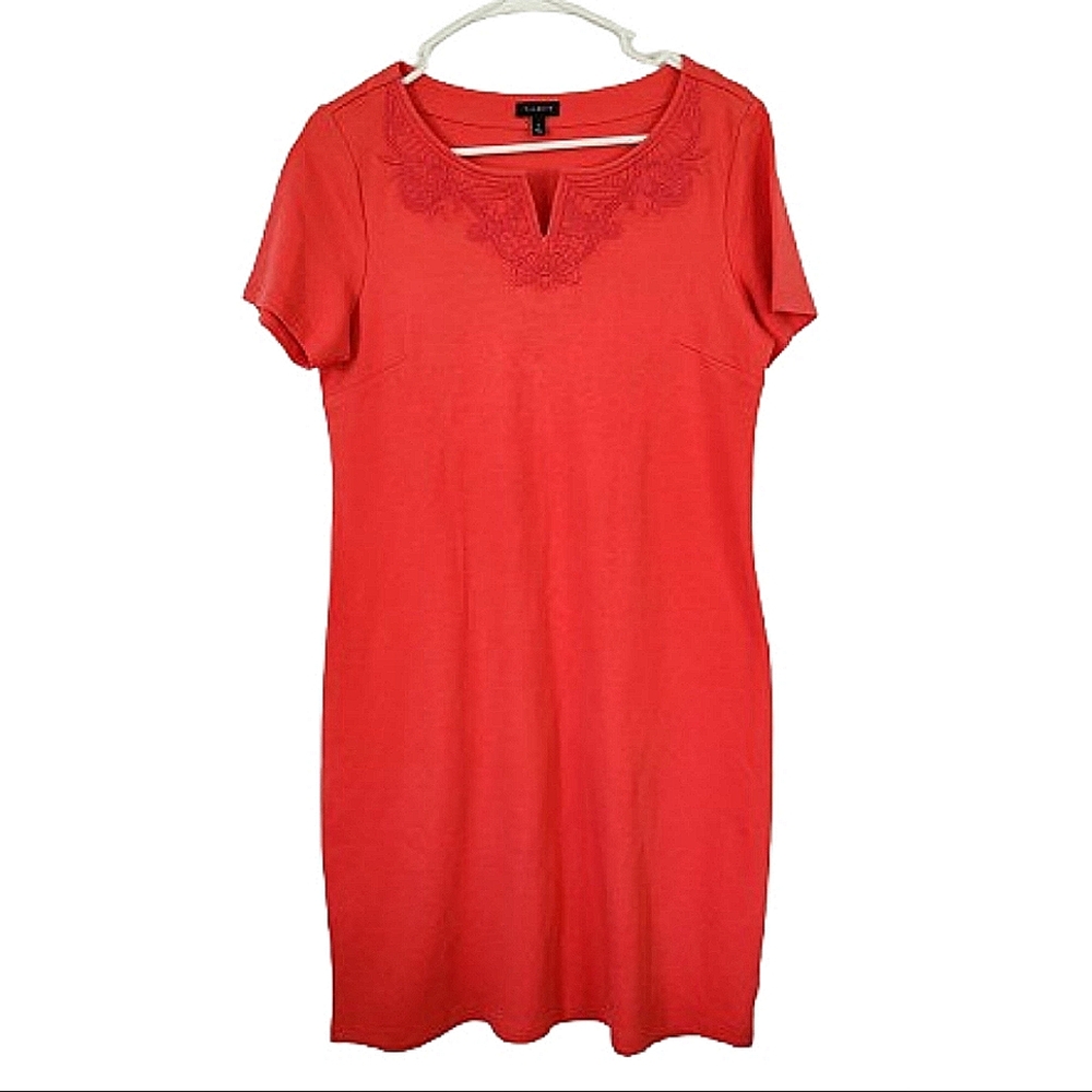 Talbots Red Jersey T-Shirt Dress Medium